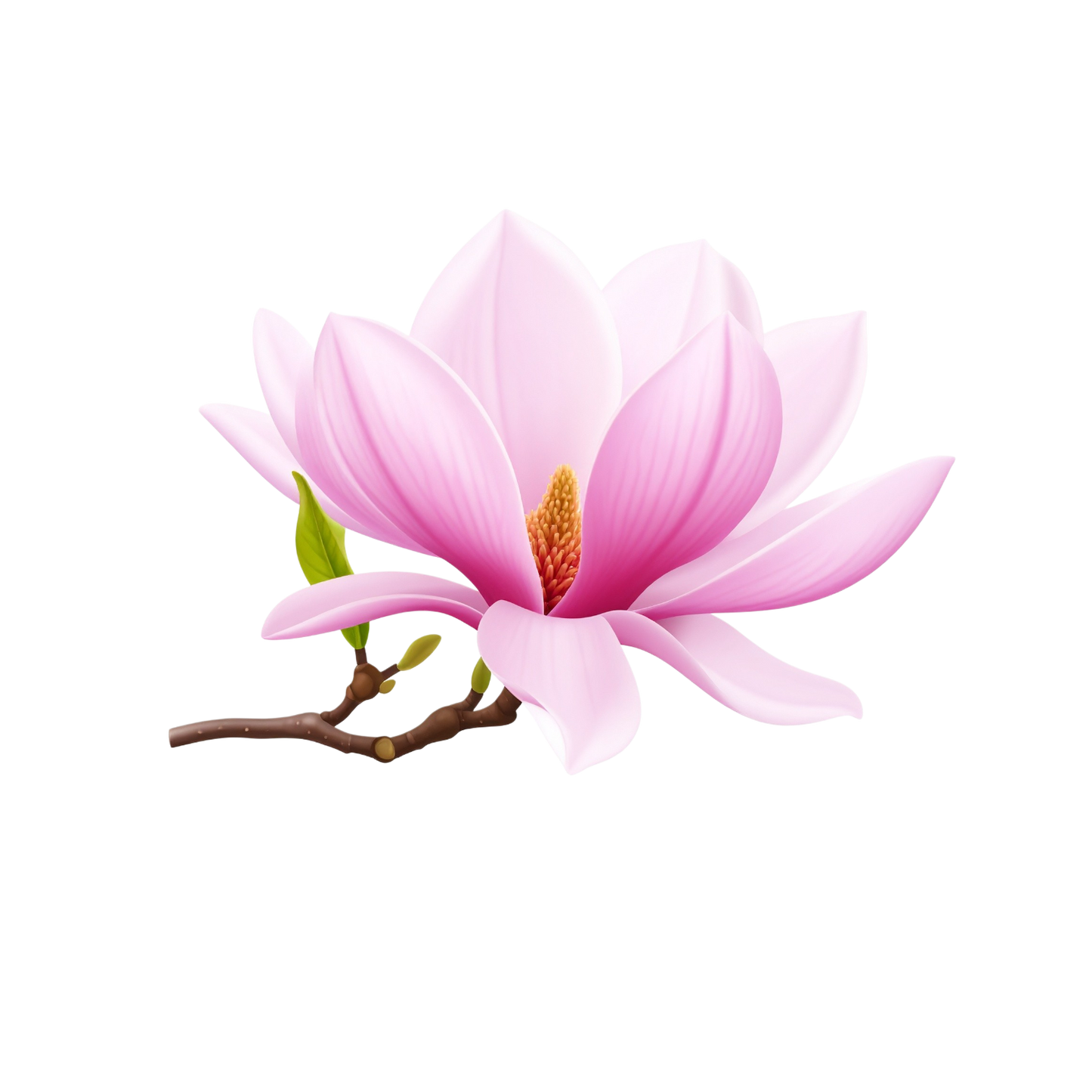 Schulrucksack-Set realistische Magnolie