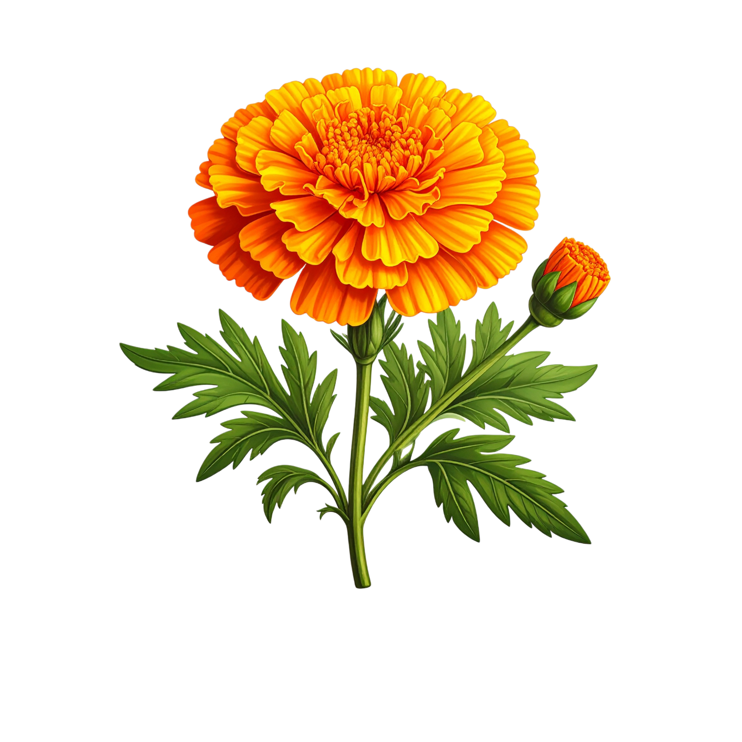 Schulrucksack-Set realistische Ringelblume 1