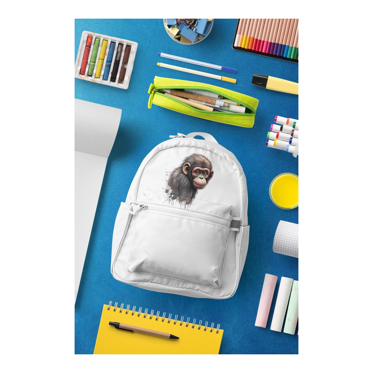 Schulrucksack-Set Affe ( Inkl. 4 Taschen )