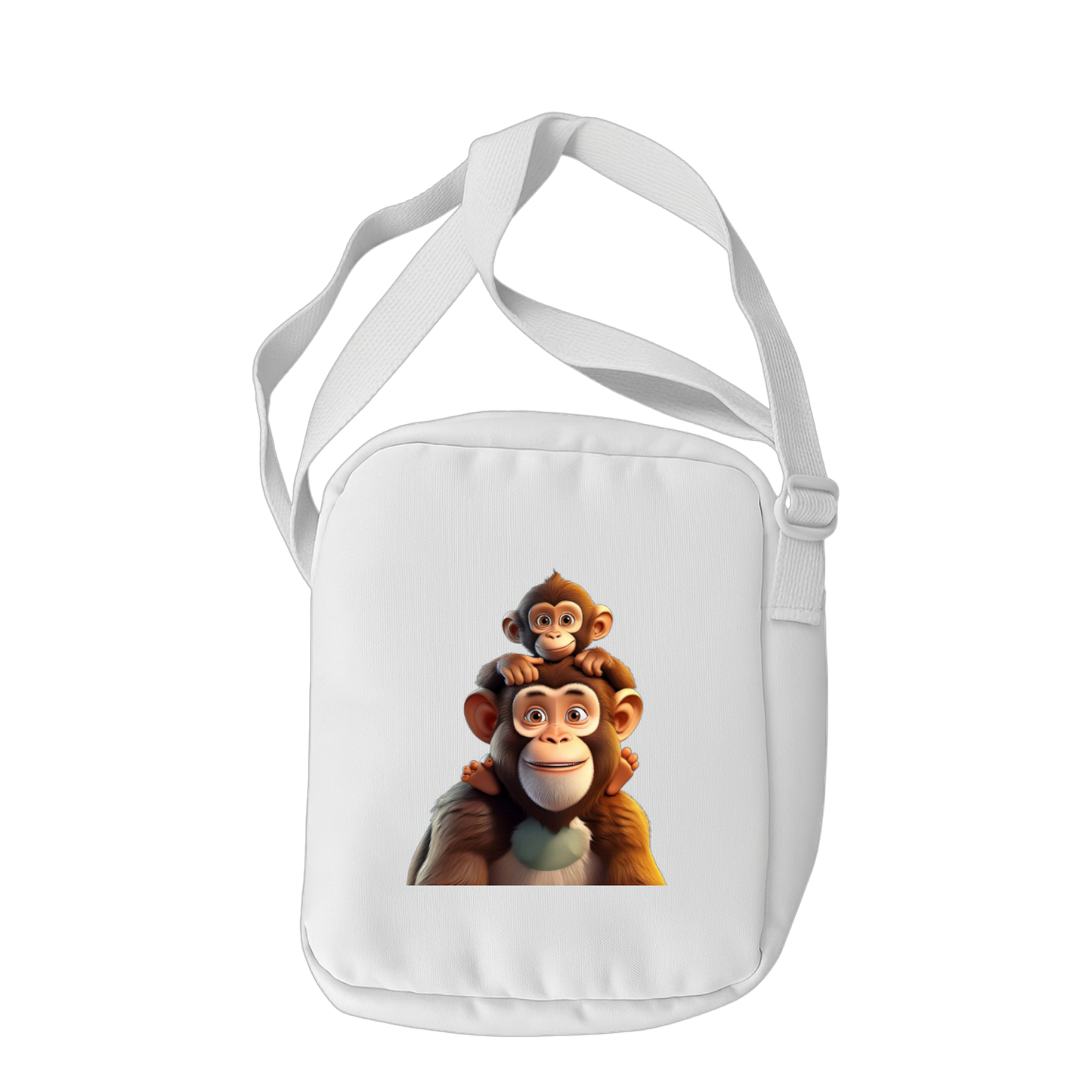 Schulrucksack-Set Affen-Baby mit Vater