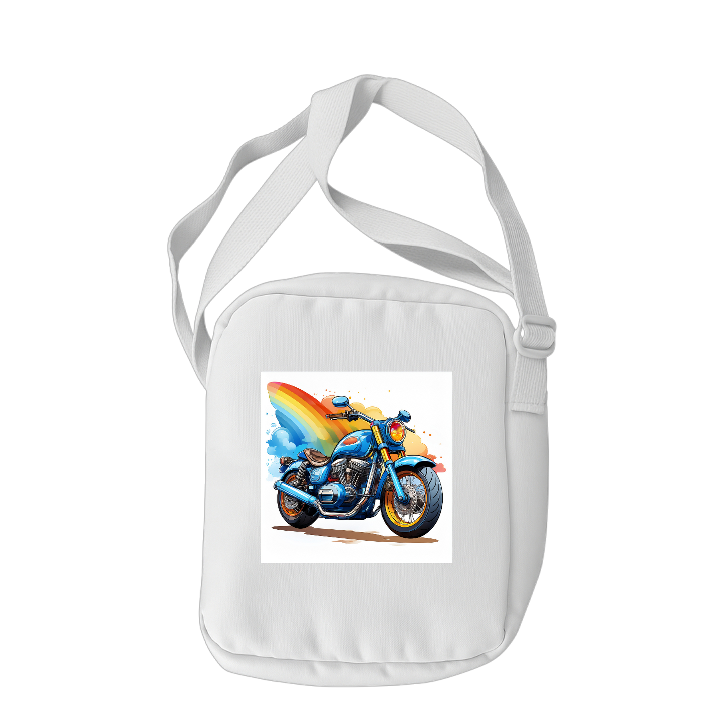 Schulrucksack-Set Blaues Sport-Motorrad