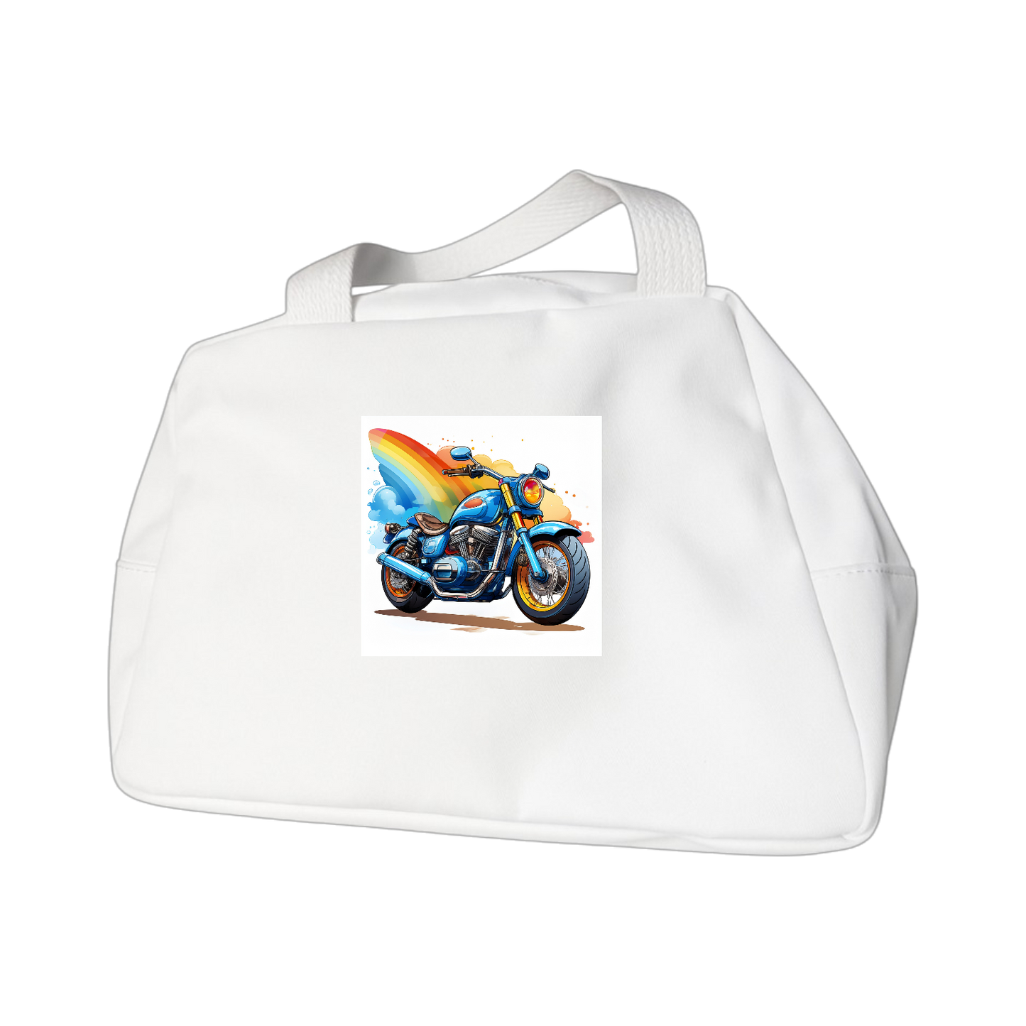 Schulrucksack-Set Blaues Sport-Motorrad