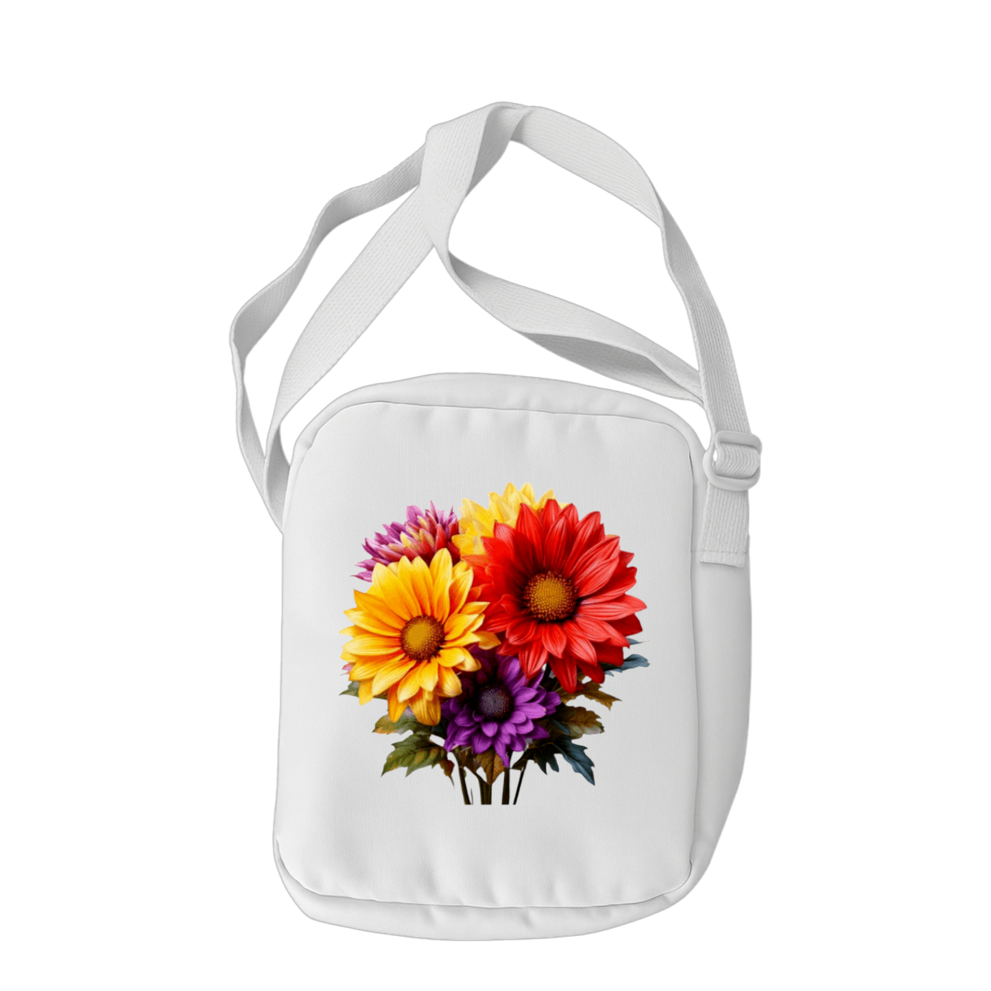 Schulrucksack-Set Blumen (Inkl. 4 Taschen)