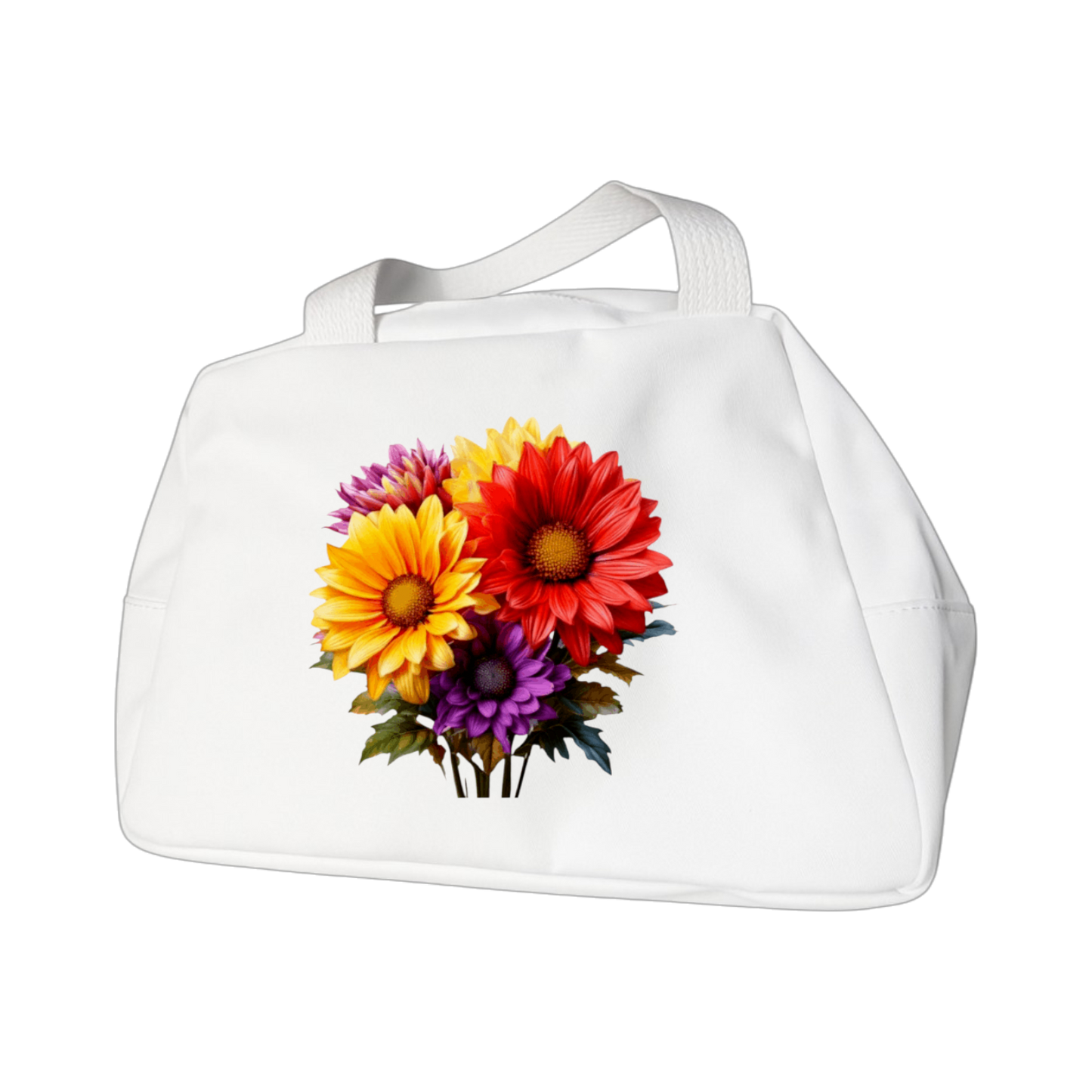 Schulrucksack-Set Blumen (Inkl. 4 Taschen)