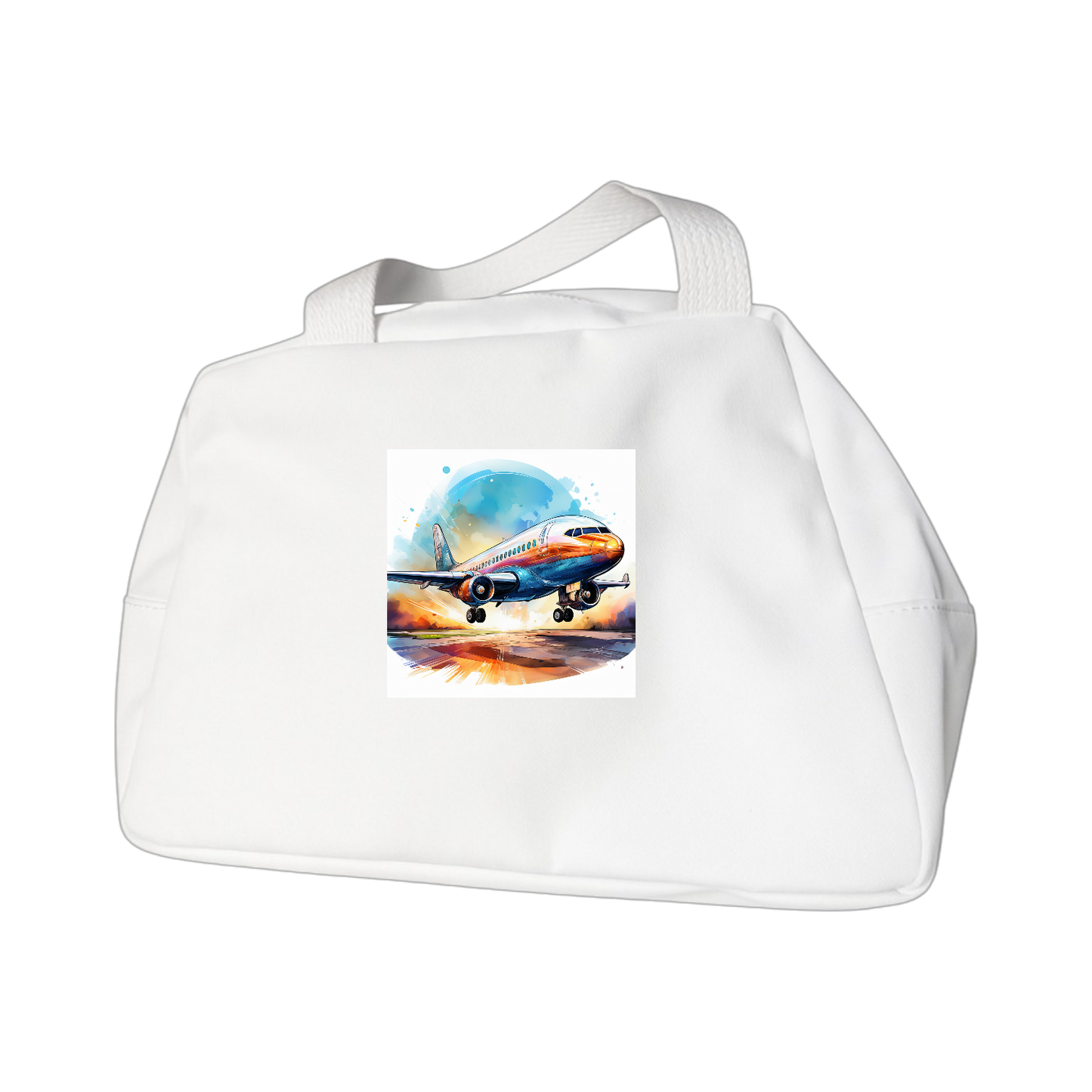Schulrucksack-Set Cartoon Flugzeug