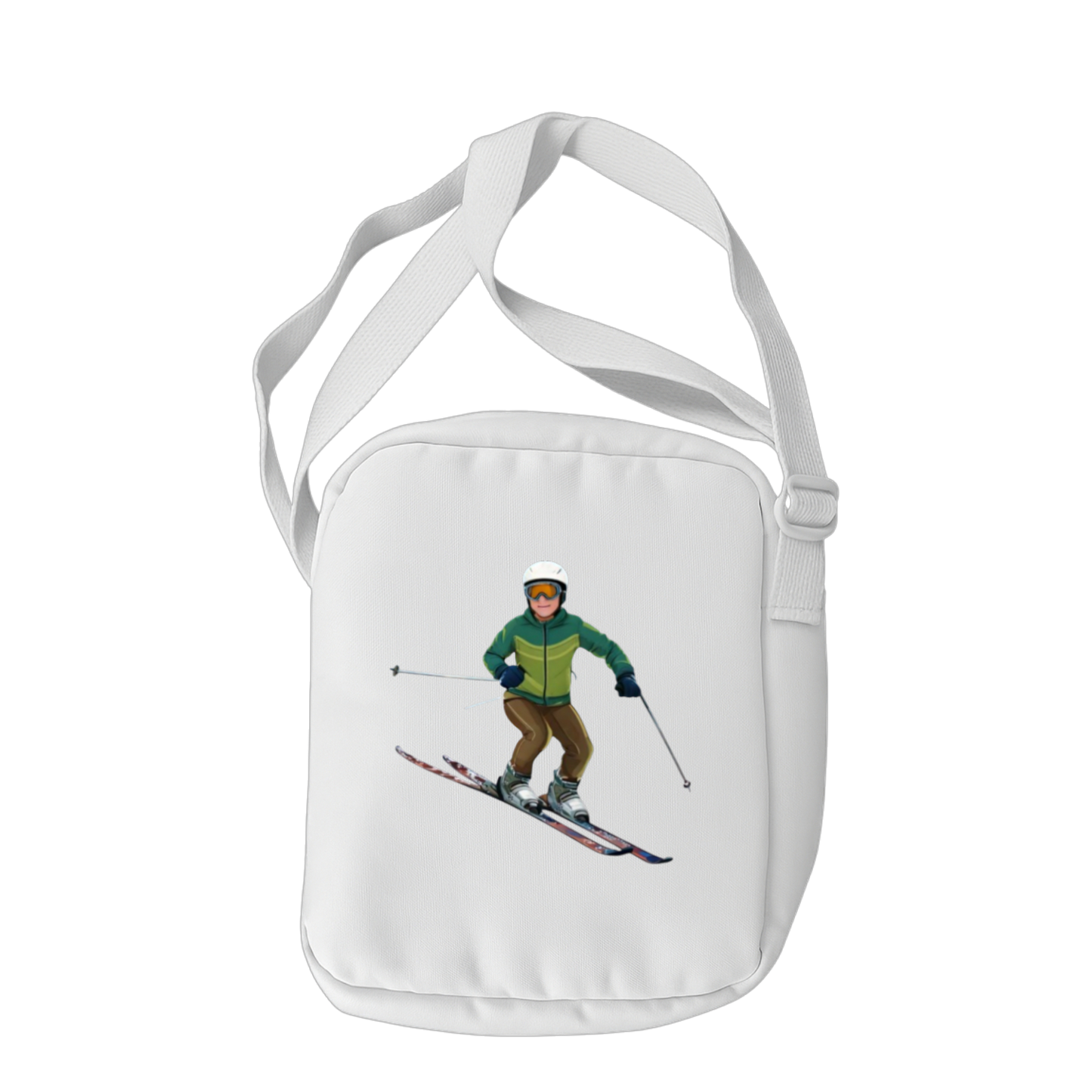 Schulrucksack-Set Comic Skifahrer