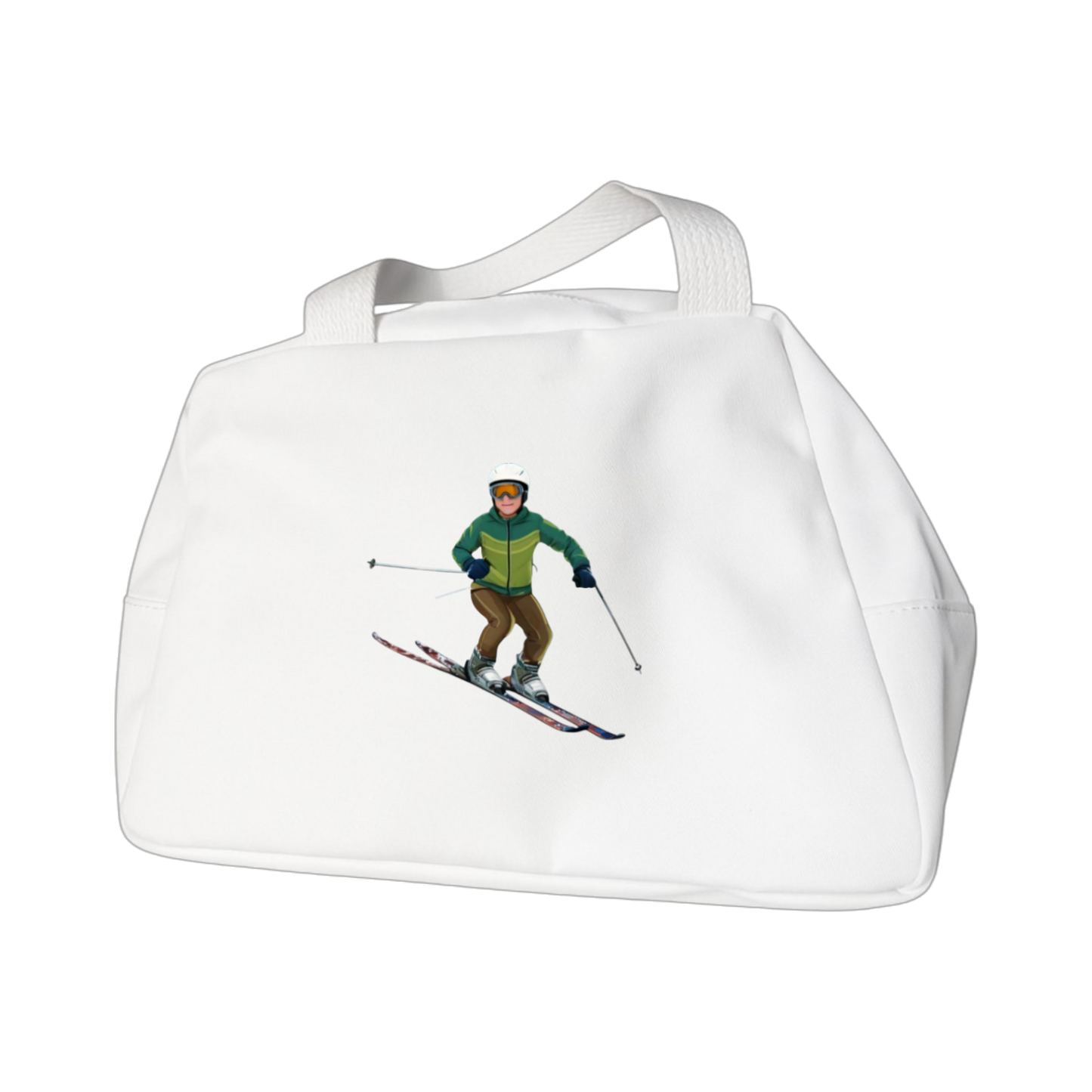 Schulrucksack-Set Comic Skifahrer