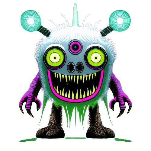 Schulrucksack-Set Monster Tesla