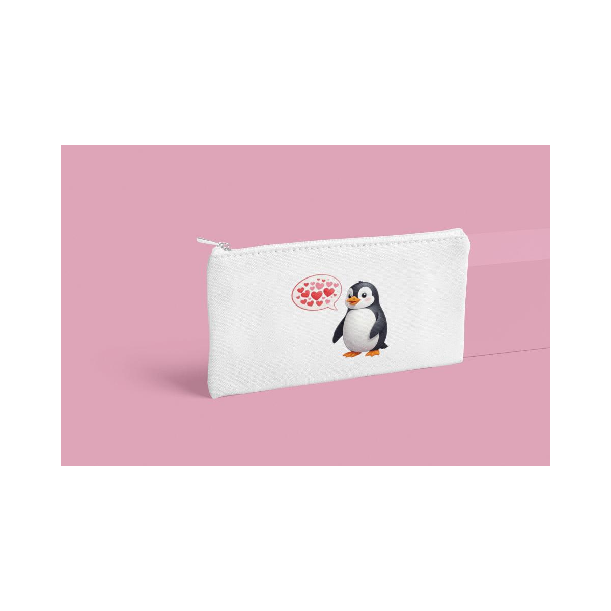 Schulrucksack-Set Pinguin mit Herz