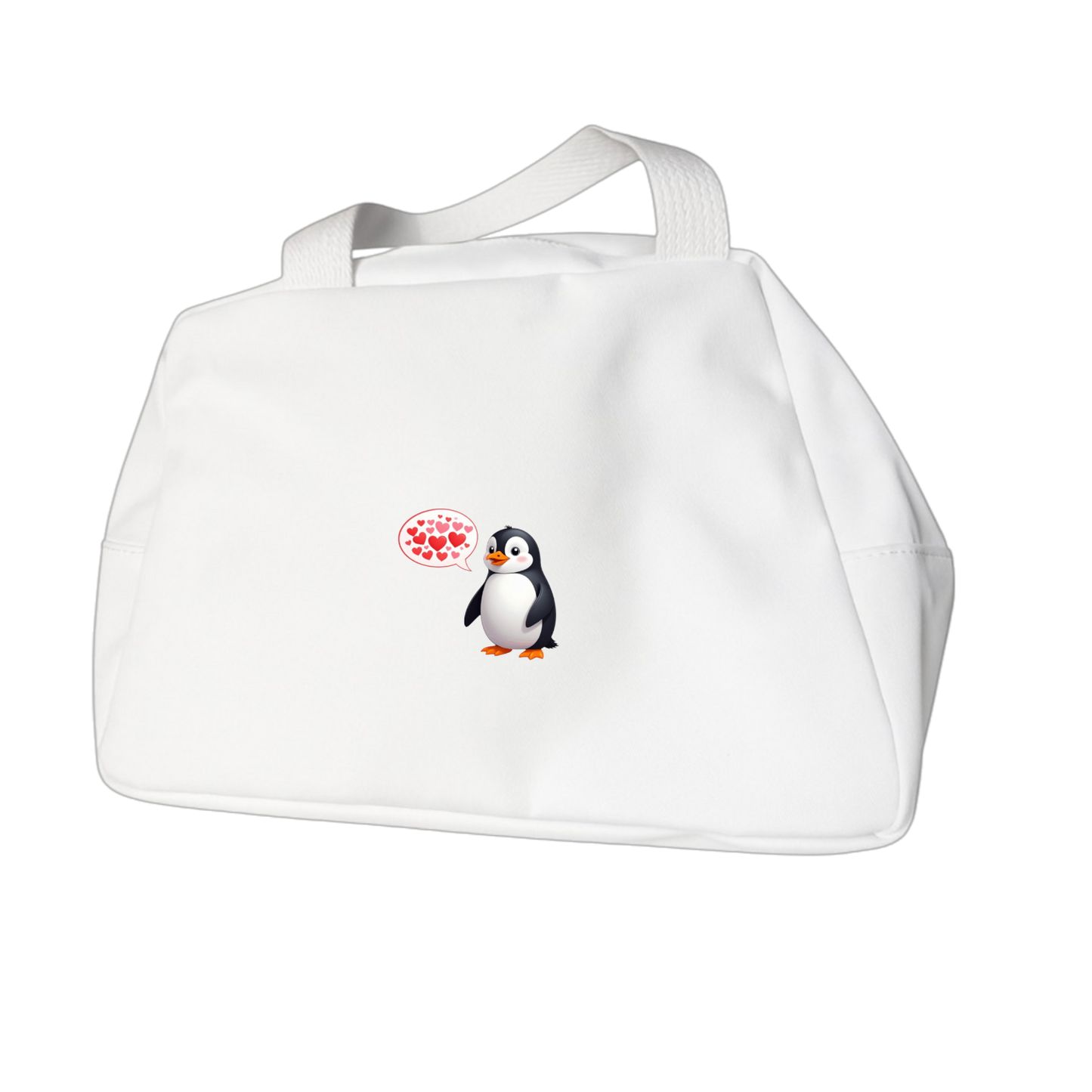 Schulrucksack-Set Pinguin mit Herz