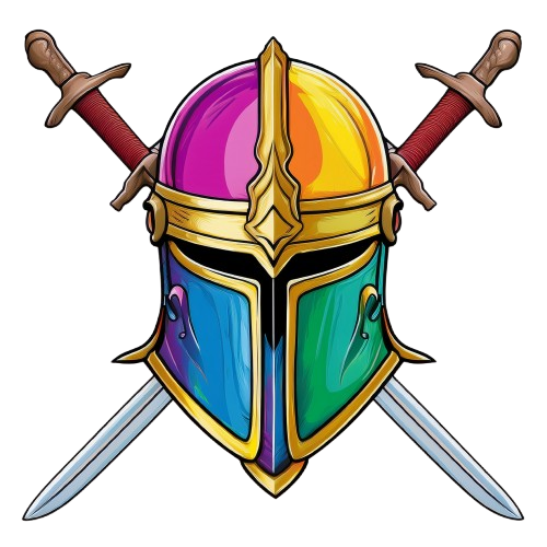 Schulrucksack-Set Ritter Helm und Schwert