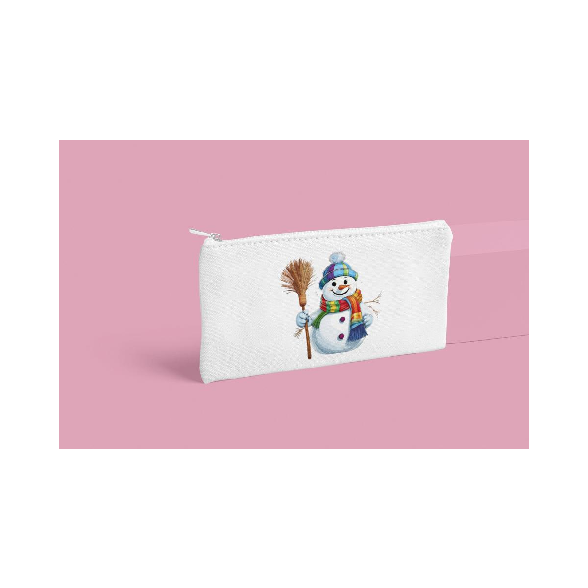 Schulrucksack-Set Schneemann mit Besen