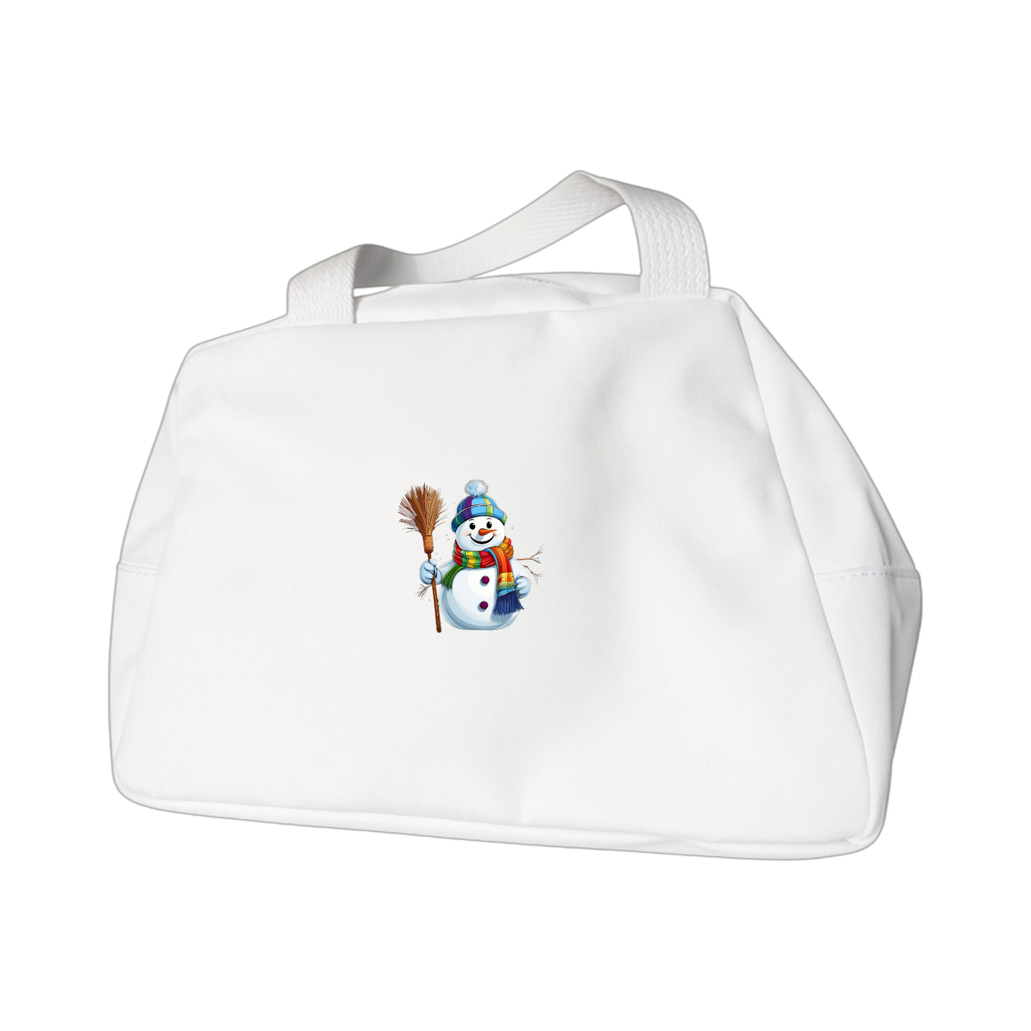 Schulrucksack-Set Schneemann mit Besen