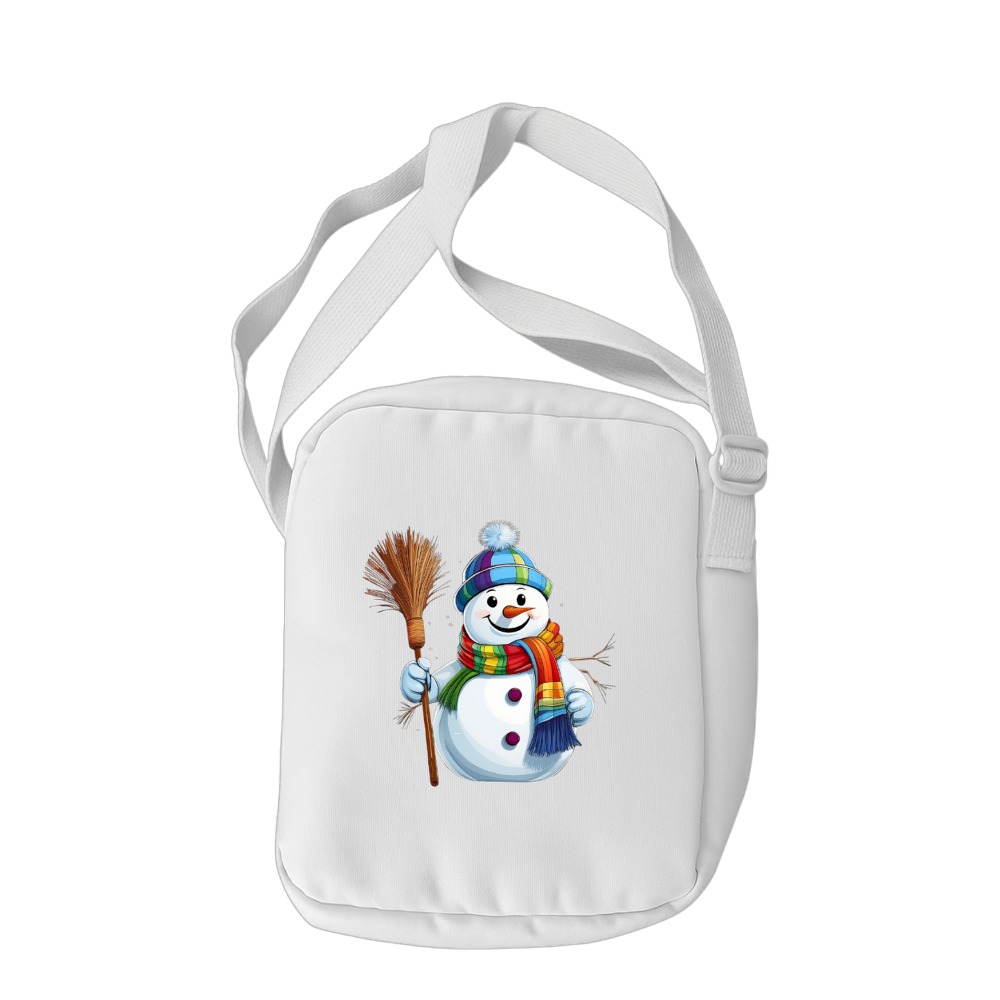 Schulrucksack-Set Schneemann mit Besen