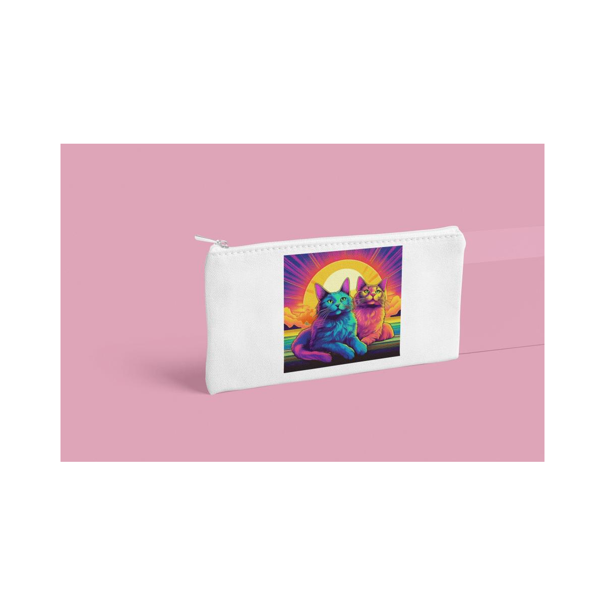 Schulrucksack-Set Vaporwave Cat