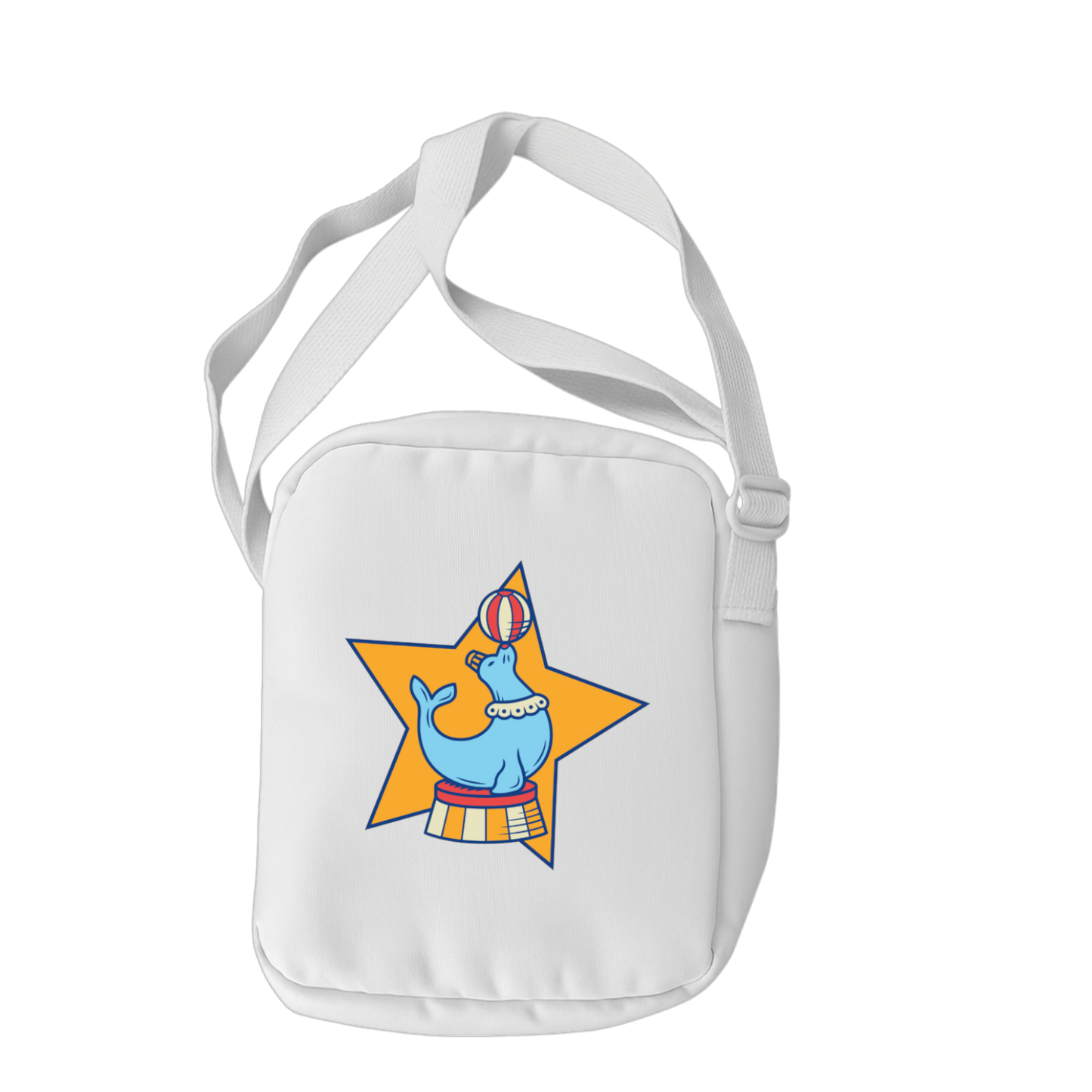 Schulrucksack-Set Zirkus Seehund Balltrick