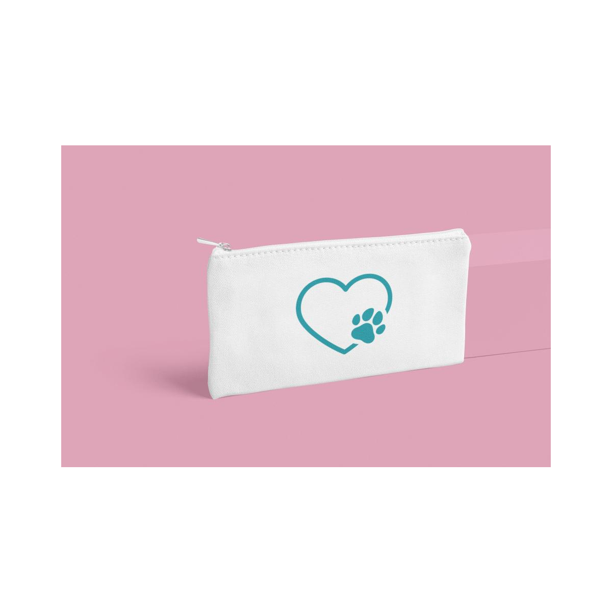 Schulrucksack-Set Herzen mit Hundepfotte