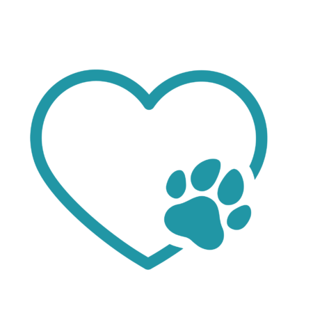 Schulrucksack-Set Herzen mit Hundepfotte