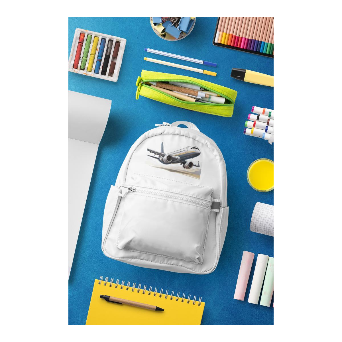 Schulrucksack-Set fliegendes Flugzeug 2