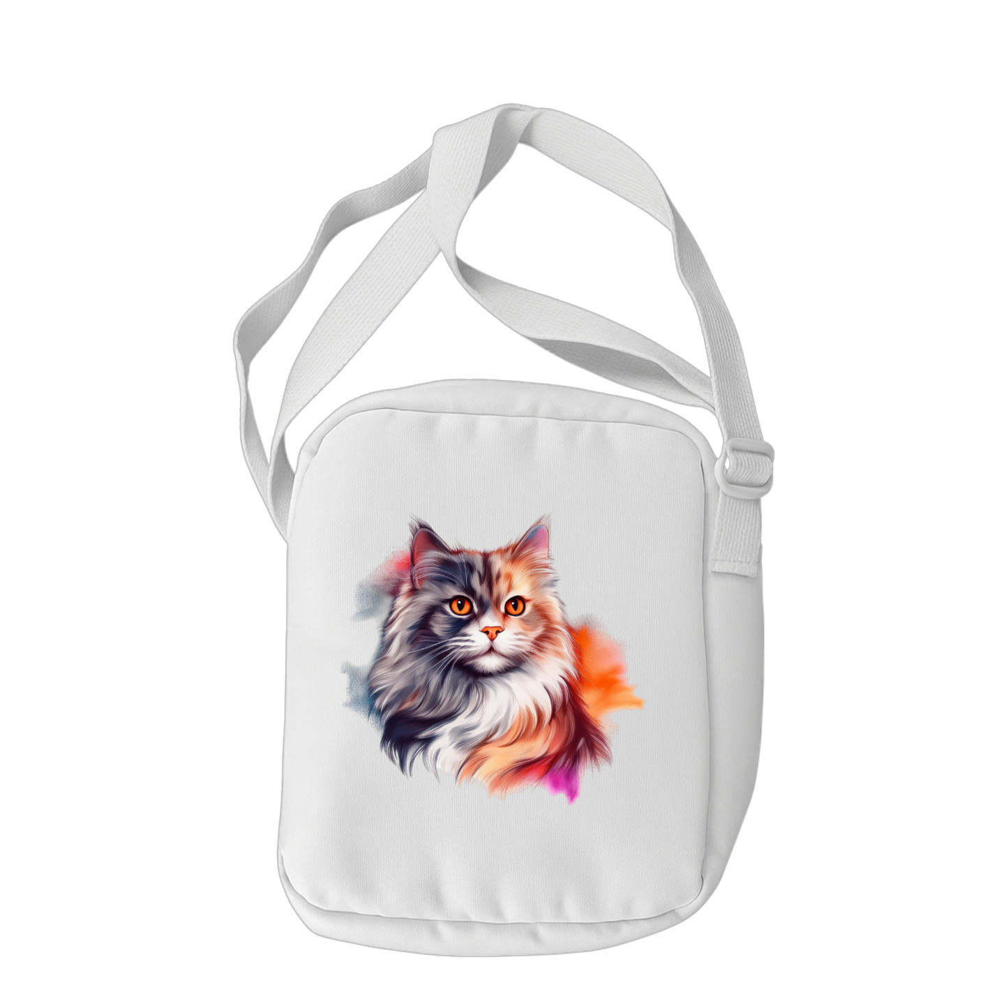 Schulrucksack-Set realistic watercolor Katze
