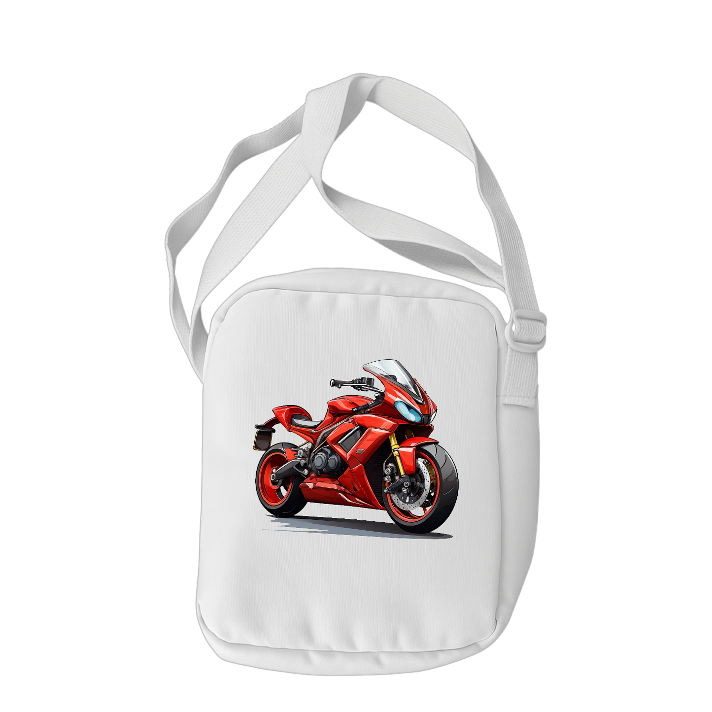 Schulrucksack-Set rotes Sport Motorrad
