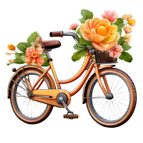 Schulrucksack-Set süsses Fahrrad