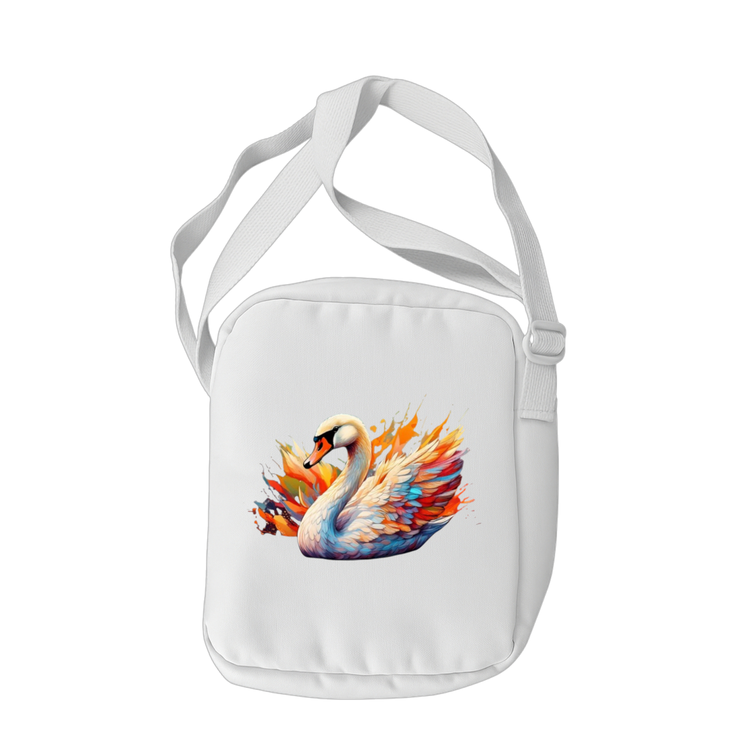 Schulrucksack-Set watercolor Schwan