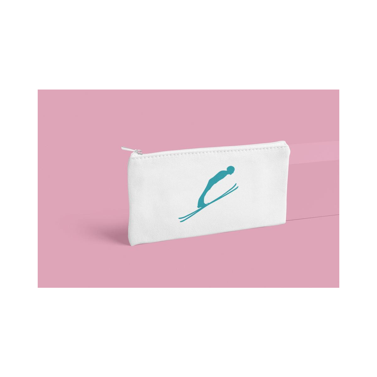 Schulrucksack-Set Skispringer Silhouette