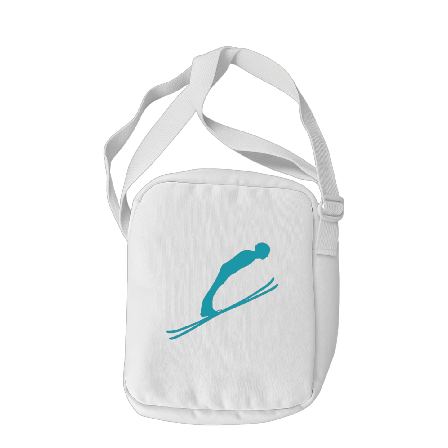 Schulrucksack-Set Skispringer Silhouette