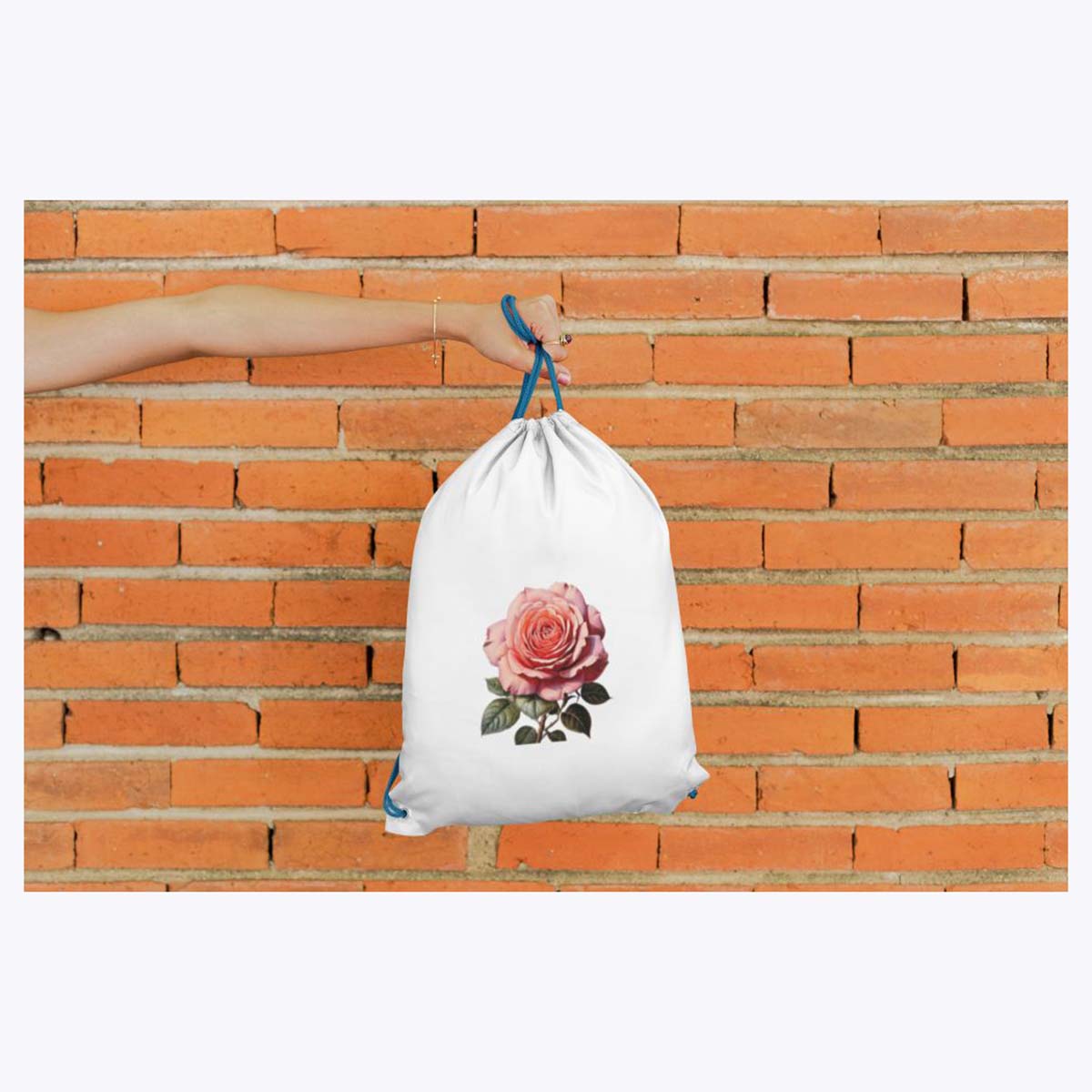 Turnbeutel retro Rose