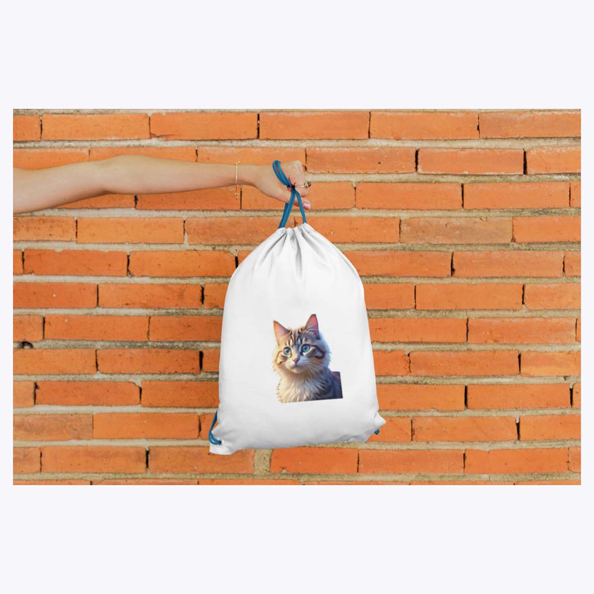 Turnbeutel watercolor Katze