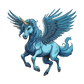 Baby Body blue winged Unicorn