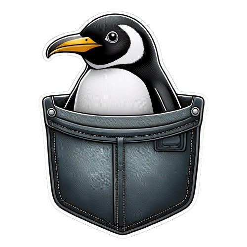 Baby Body Pinguin in Pocket