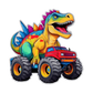 Baby Body Comic T-Rex in Monstertruck