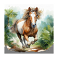 Baby Body realistic watercolor Horse Luna
