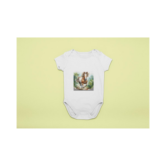 Baby Body realistic watercolor Horse Luna