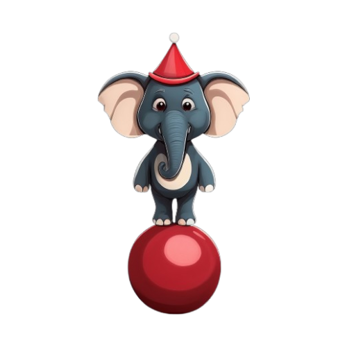 Baby Body Zirkus Elefant auf Ball