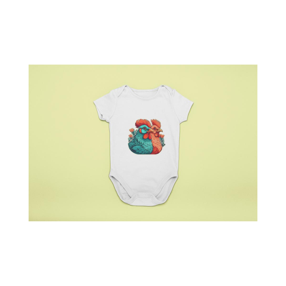 Baby Body Comic verrückte Hühner