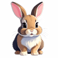 Baby Body kleiner comic Hase