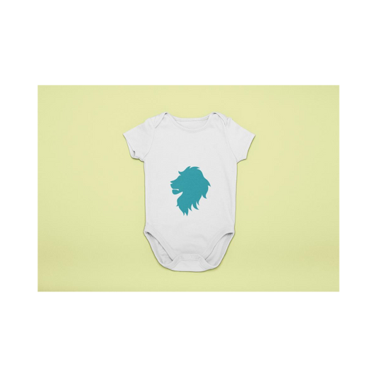 Baby Body Lion Head Silhouette