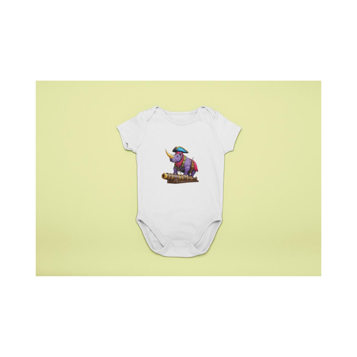 Baby Body Nashorn-Pirat mit Kanone