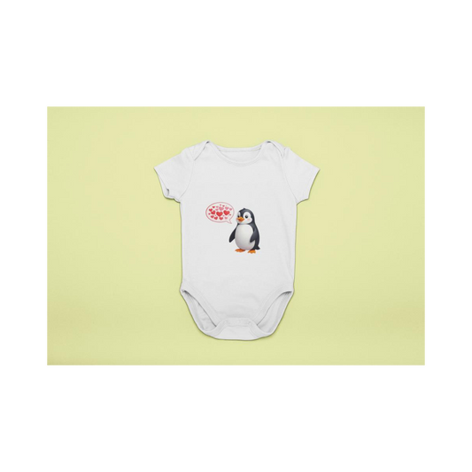 Baby Body Pinguin mit Herz