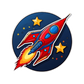 Baby Body Space Ship mit Stern