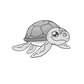 Baby Body süsse comic Schildkröte