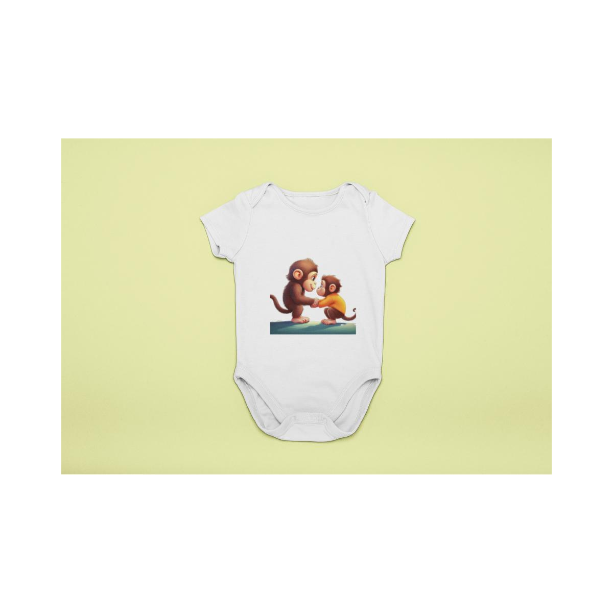 Baby Body zwei süsse Affen-Babies