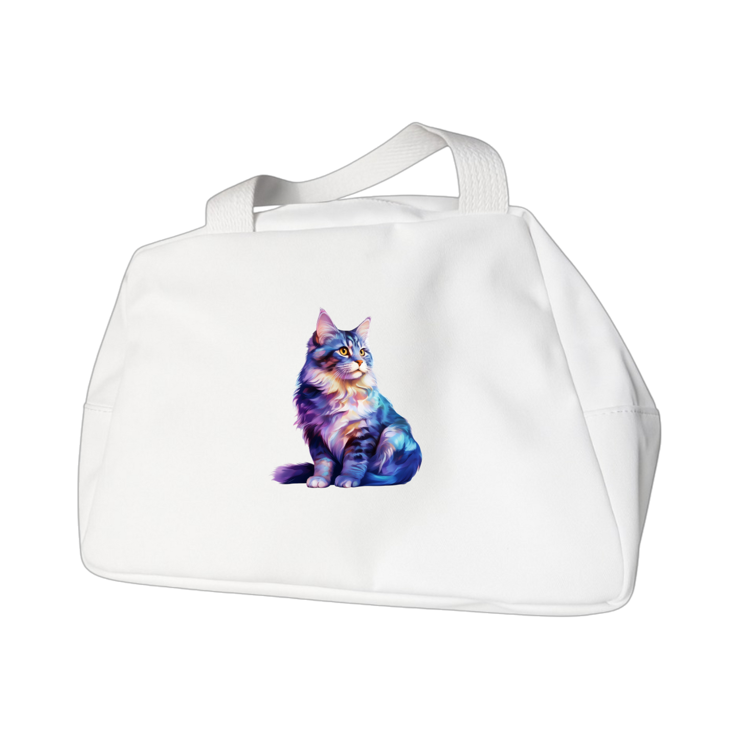 Schulrucksack-Set realistic watercolor Katze 2