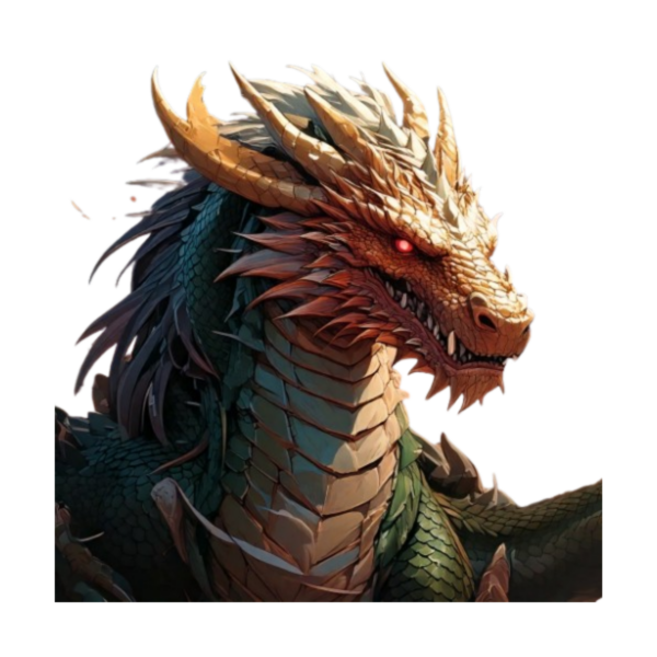 Schulrucksack-Set realistischer Anime Drachen