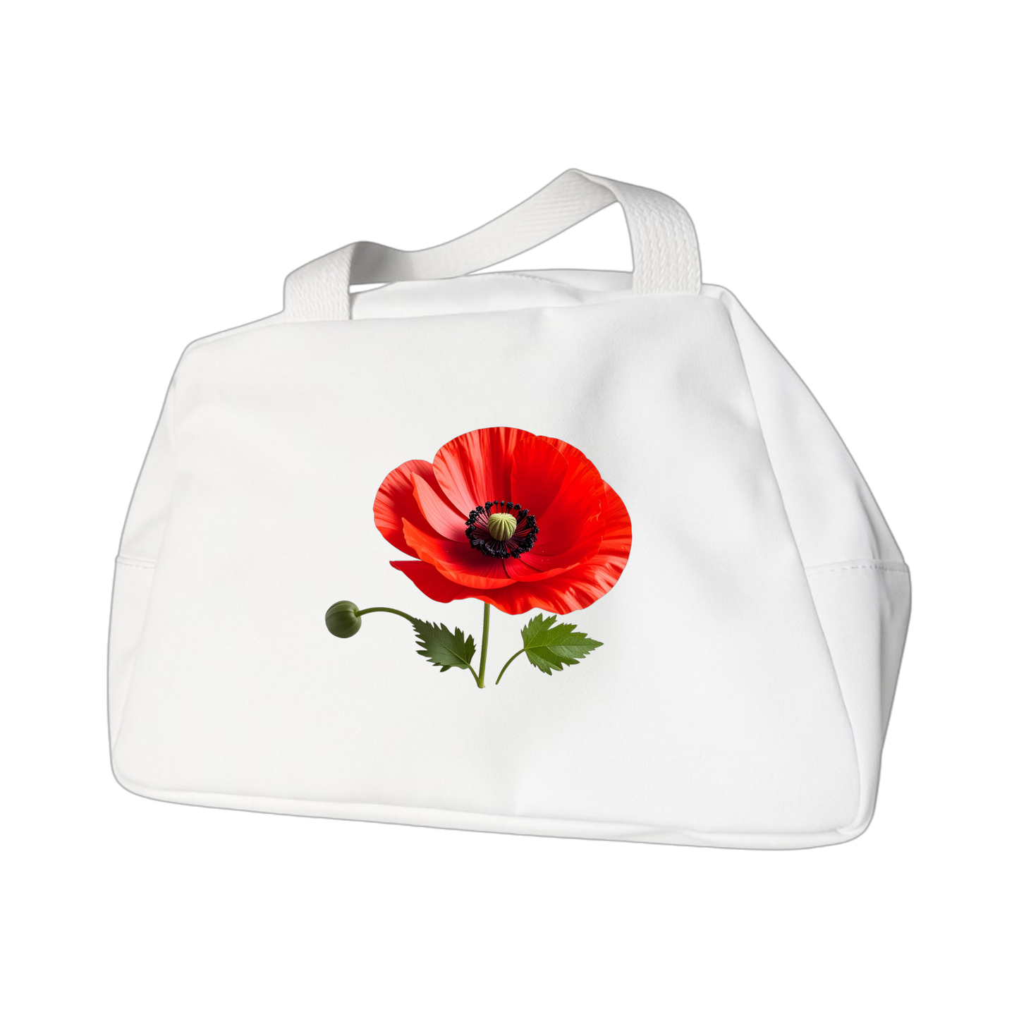 Schulrucksack-Set realistische  Mohn Blume