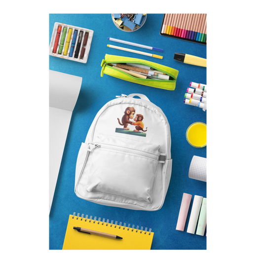 Schulrucksack-Set süsse Affenbabies