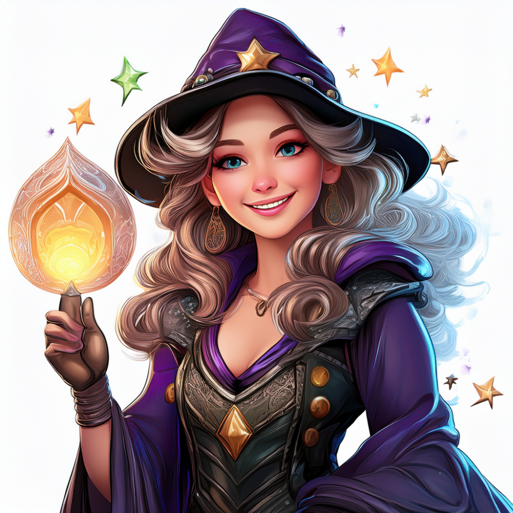 Schulrucksack-Set weisse Magierin